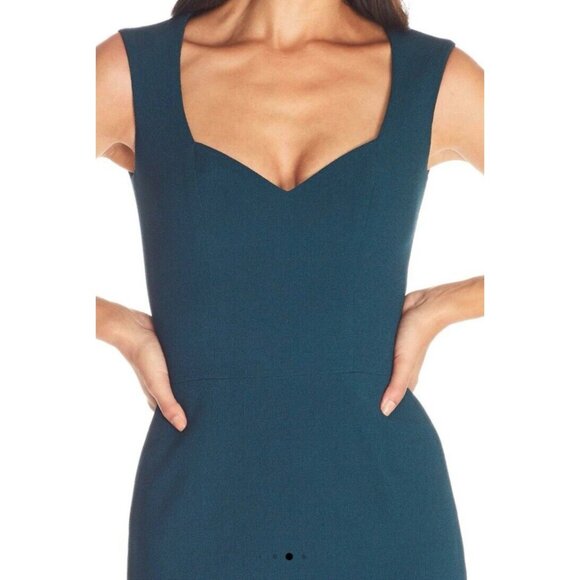 Dress The Population Elle Dress M Medium Pine Green Sleeveless Stretch NWT - Picture 3 of 14